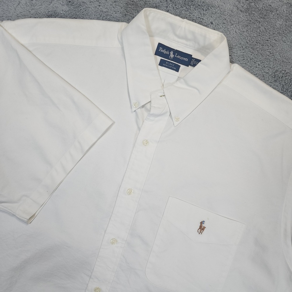 Ralph Lauren White Casual Button Down Shirt